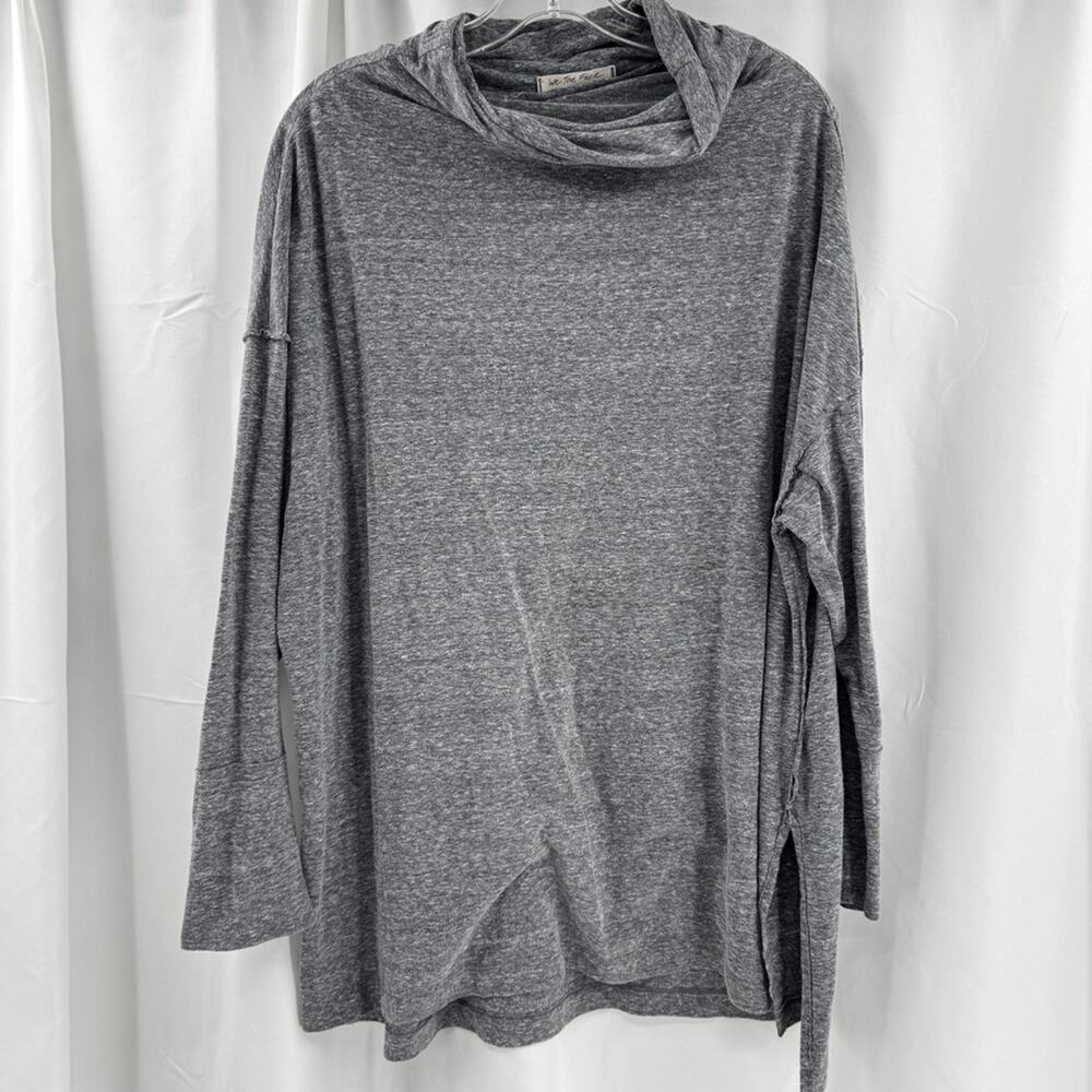 We The Free Bella Vista Thermal Tunic Sz S Gray Oversized